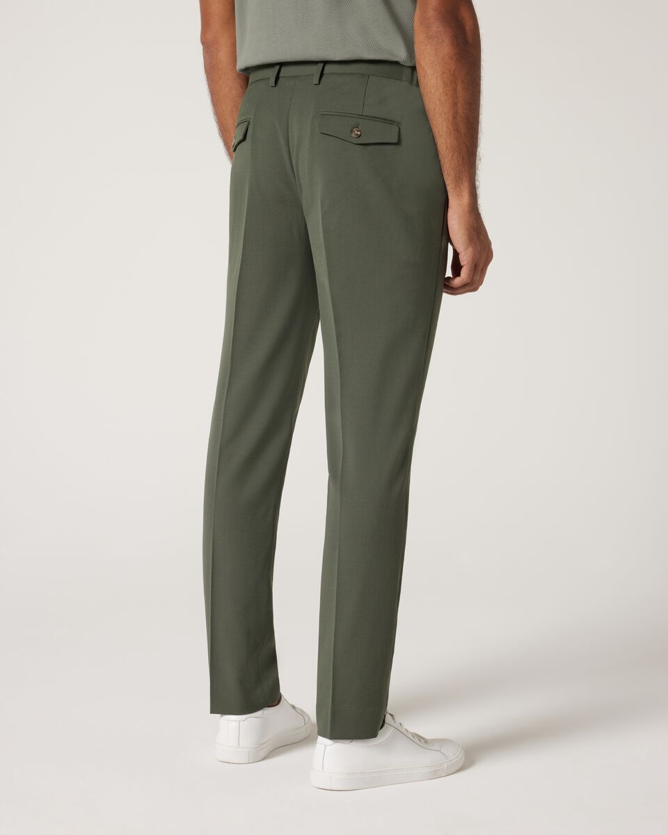 Wool Blend Tailored Pant, Khaki, hi-res